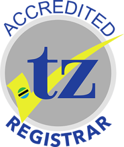 .tz Accredited Registrar badge
